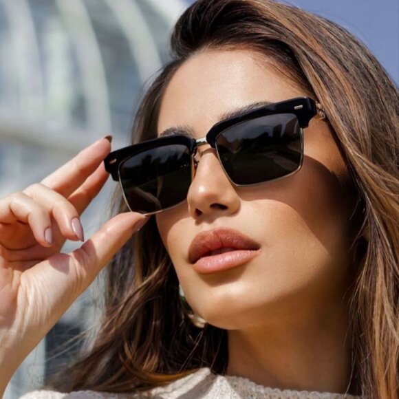 BRAND NEW Miu Miu MU10ZS 1AB5S0 Black Grey Square Unisex Sunglasses 0MU 10ZS main image 9